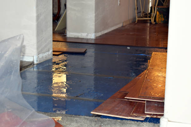 Professional Flood Cleanup technician working in Massapequa, NY